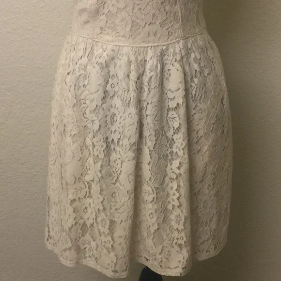 Abercrombie Iory corset boned lace adjustable strap mini dress - Picture 4 of 8